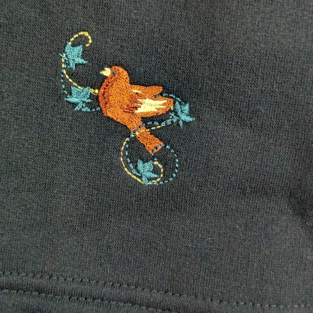 Breckenridge 2X Fall Embroidered Cardigan With Pearl Snap Closures & Pockets - Picture 13 of 15